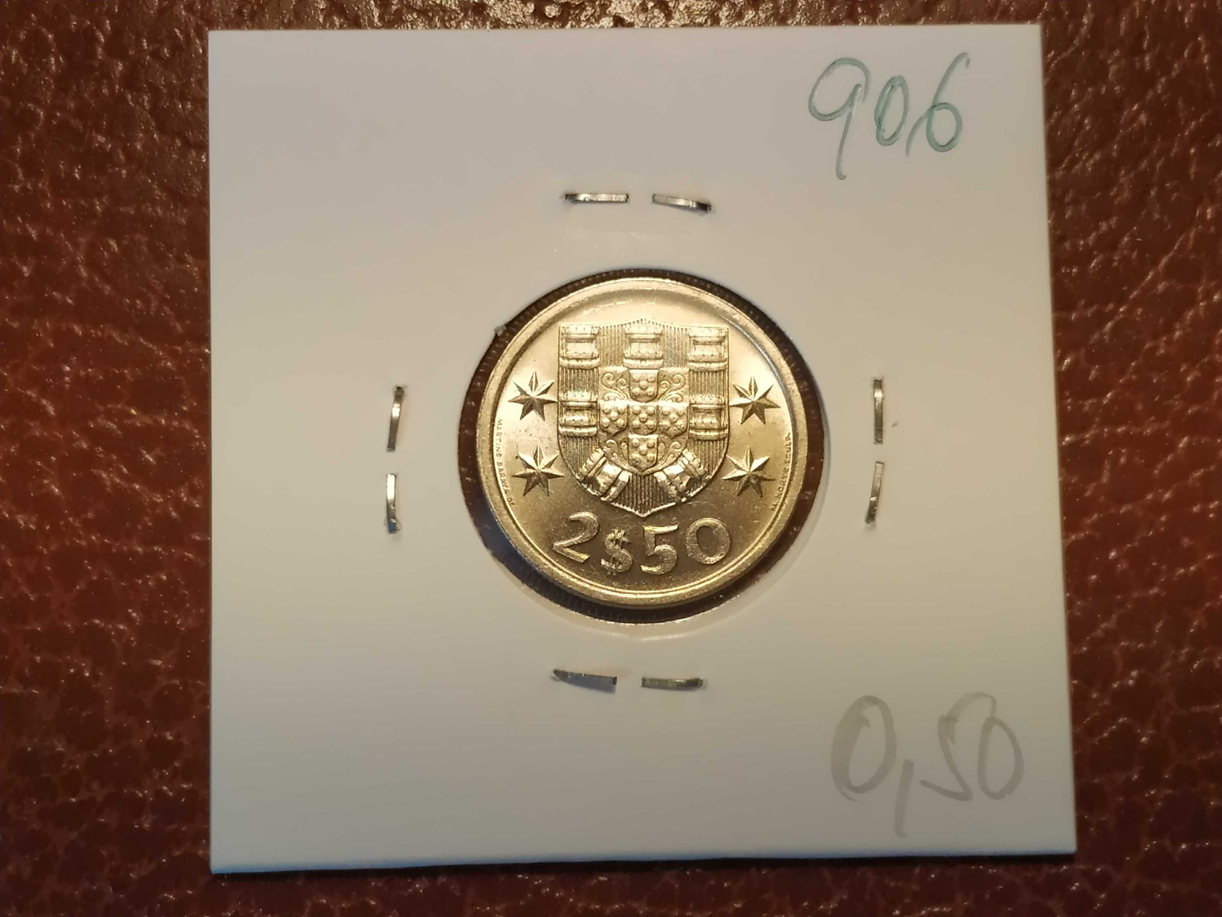906 Moeda de 2,5 escudos de 1976 (barcos)
