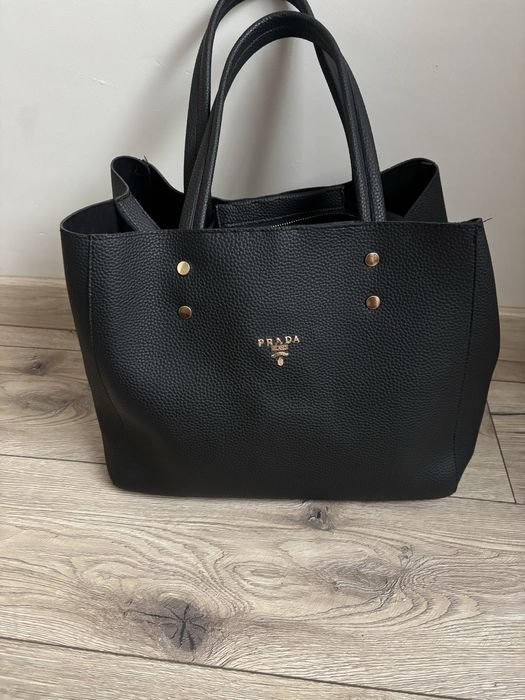 Torba shopper czarna
