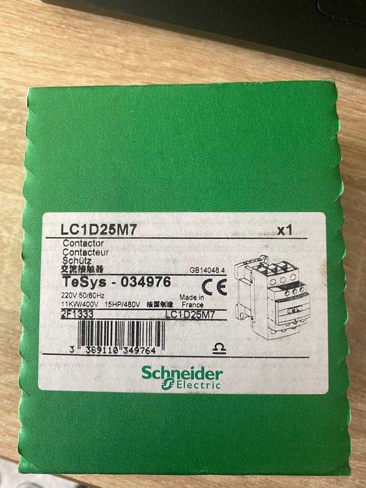 Контактор Schneider Electric TeSys 3Р, 25A, НО+НЗ