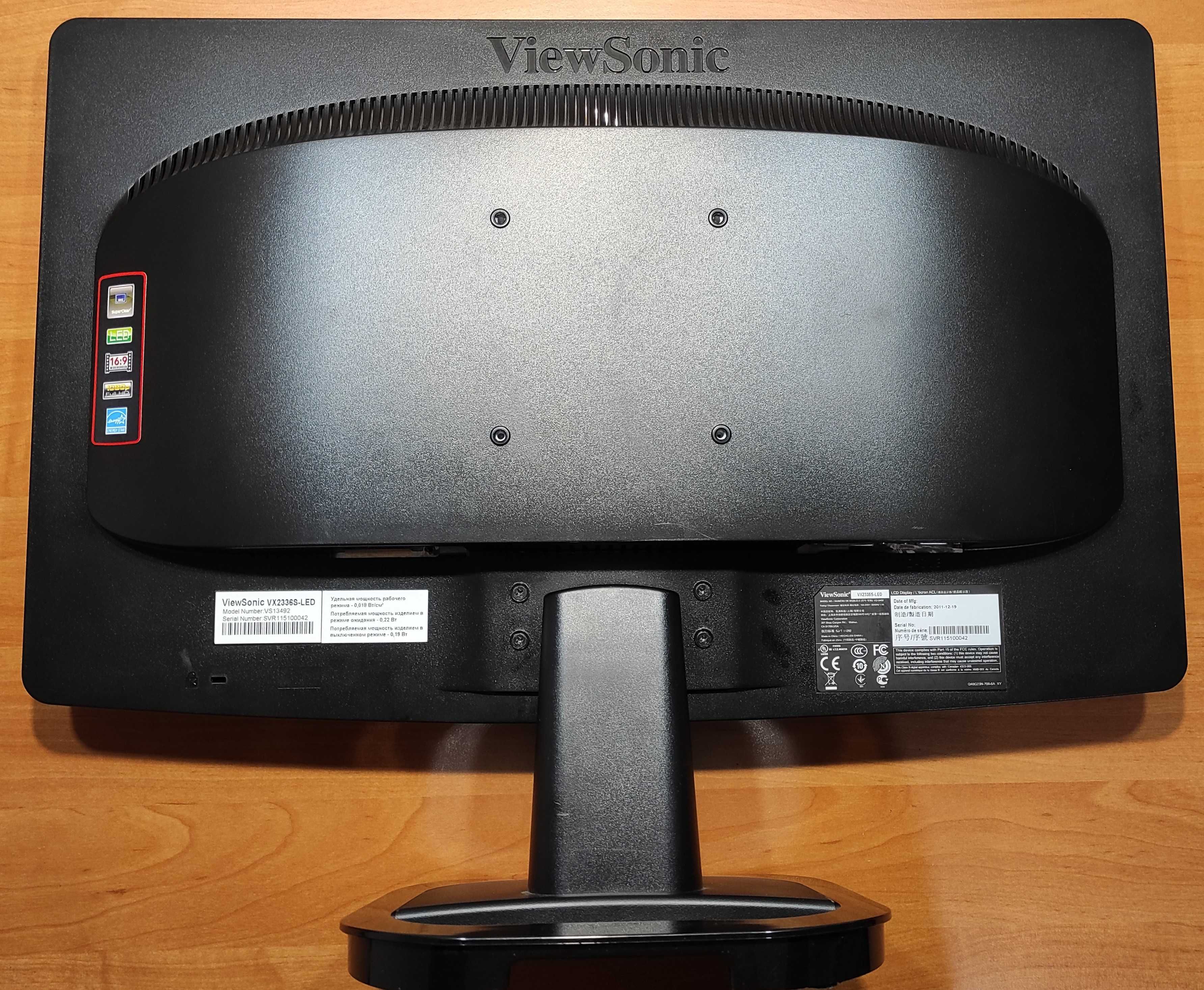 Монітор Viewsonic VX2336s-LED