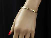 Nowa Bransoletka Złota Sztywna GŁADKA - PROSTA BANGLE PRÓBA 585. Sklep
