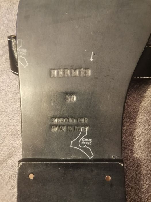 Klapki Hermes oran sandals