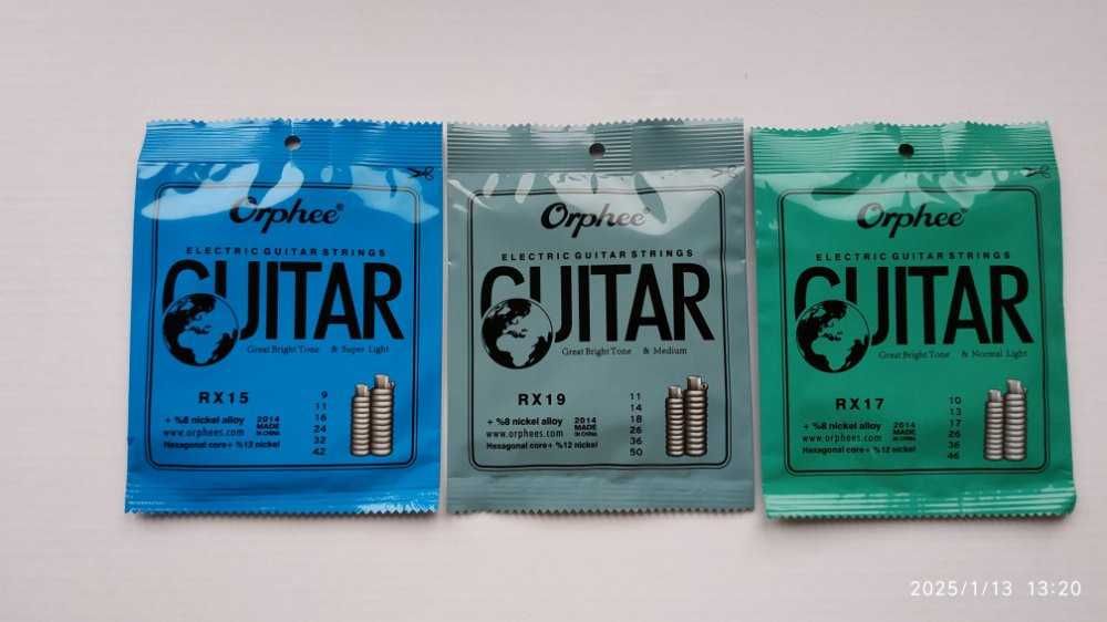 Orphee струны для электрогитары для репетиций 9-42 10-46 11-50