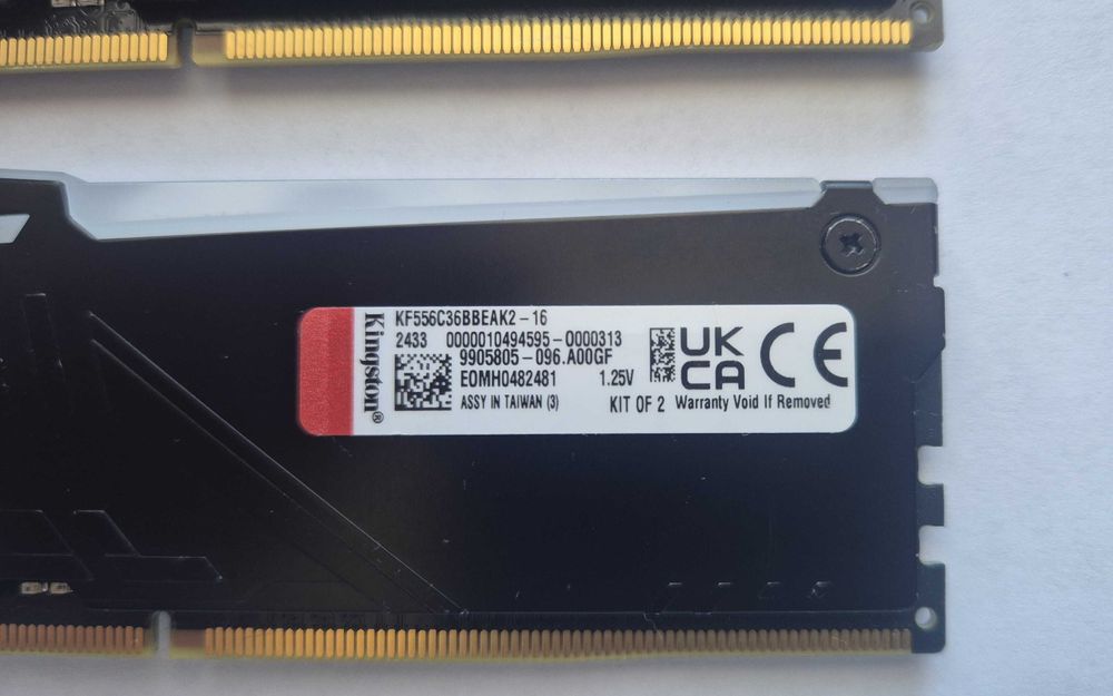 Pamięć RAM DDR5 16GB 5600MHz CL36 KF556C36BBEAK2-16 Kingston Fury RGB