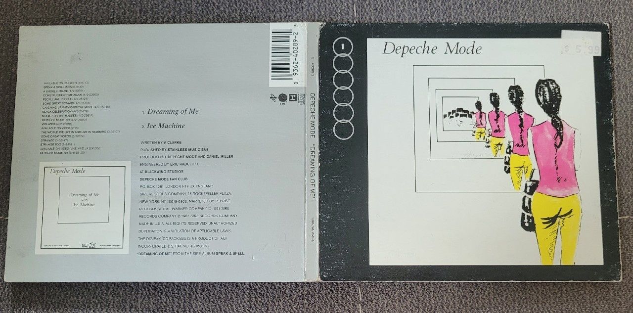 Depeche Mode Dreaming Of Me USA CD Single Digipack