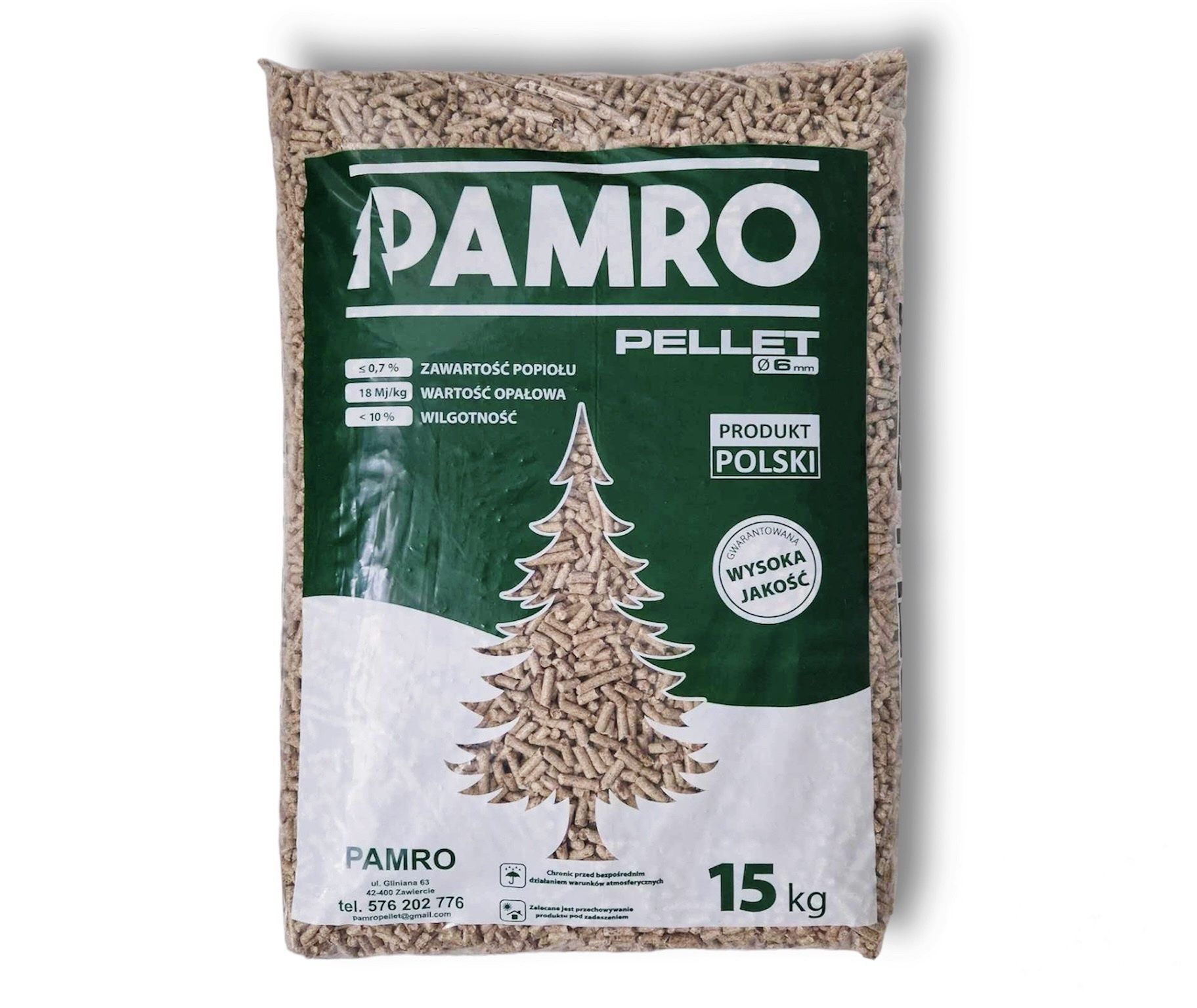 Pellet  A1 pelet Pamro 1150 zl brutto- od producenta