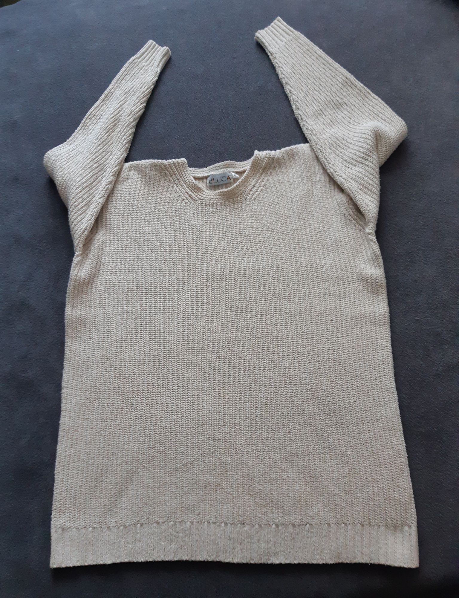 Beżowy sweter damski Diluca  L XL