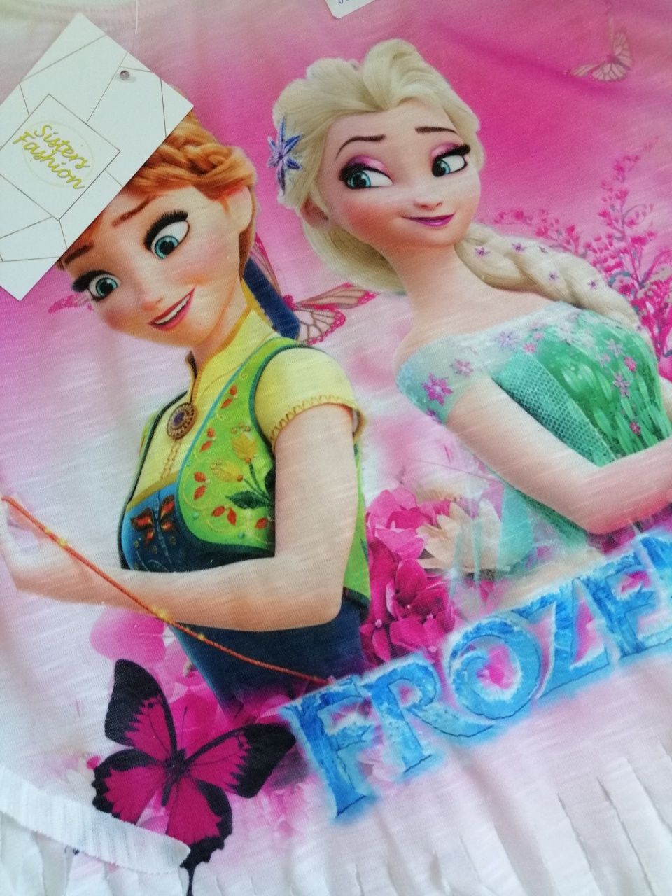 Ponczo koszulka frozen elsa kraina lodu 92, 104 a