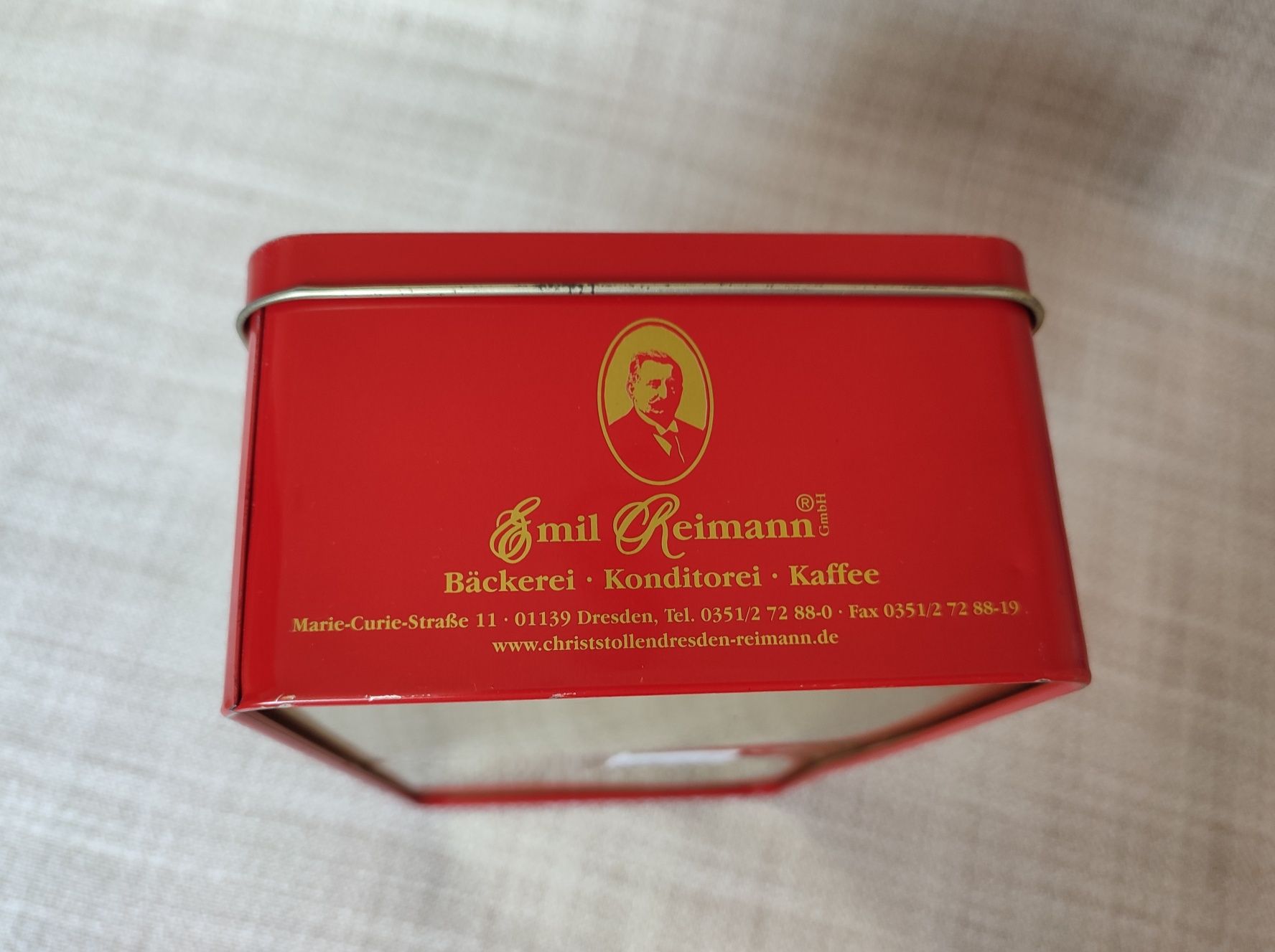 Коробка металева контейнер Original Dresdner stollen vintage box