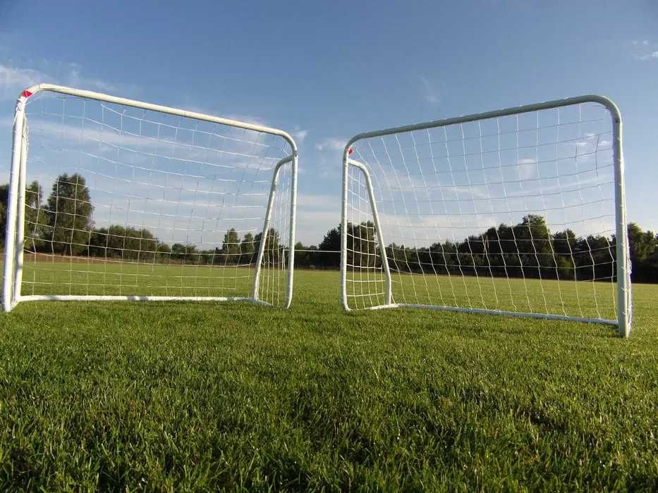 Zestaw dla dzieci 2 bramki piłkarskie z siatką bramka 125cm 2szt