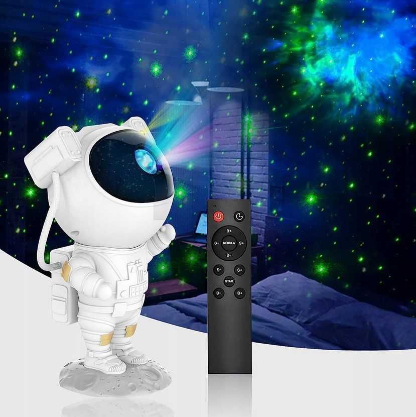 Projektor LED Starry Sky Astronaut z funkcją pomiaru czasu i pilotem