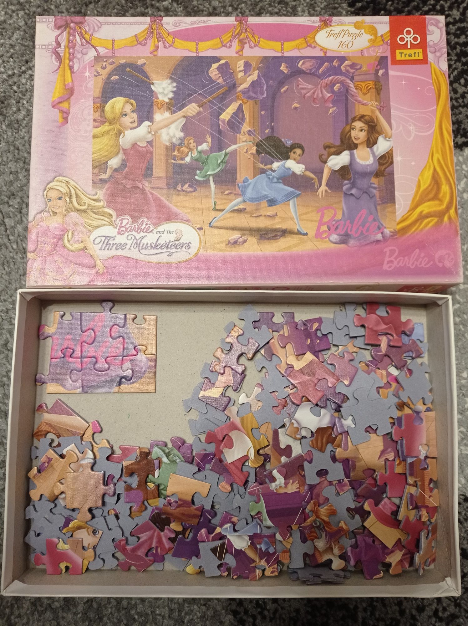 Puzzle Barbie i 3 Muszkieterki