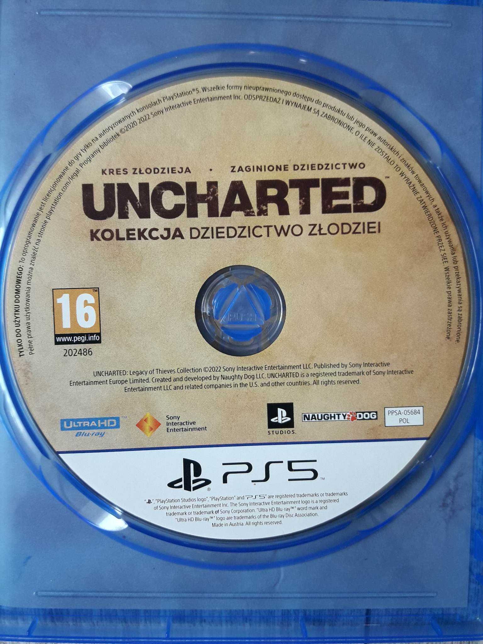 Gra Uncharted Kolekcja Dziedzictwo Złodziei PS5 Playstation