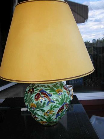 stara angielska lampa- lampka autorska i sygnowana