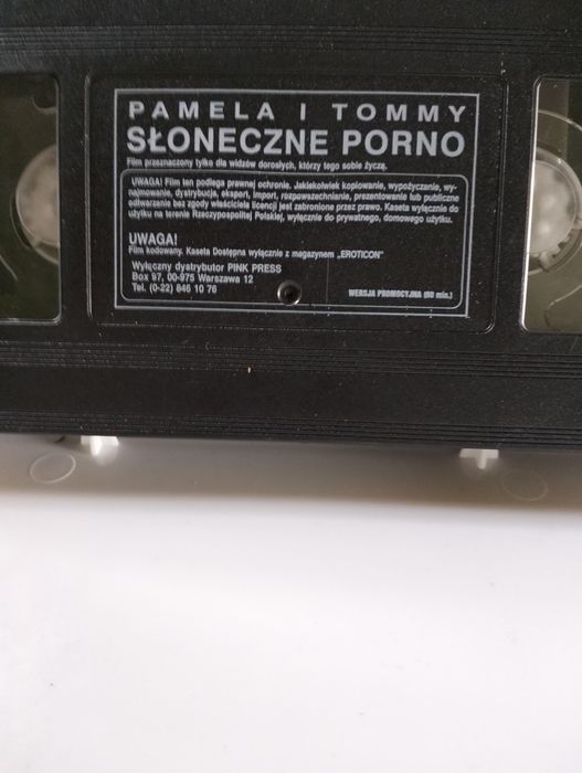 Kaseta VHS Pamela i Tommy słoneczne porno