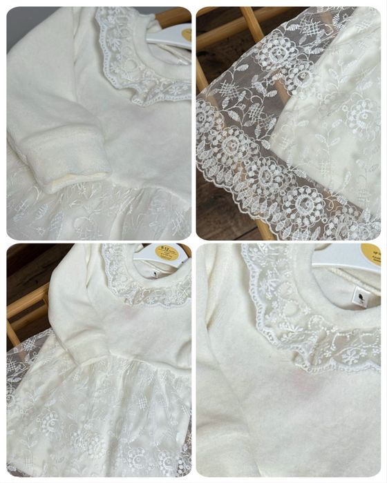 Плаття тепле біле