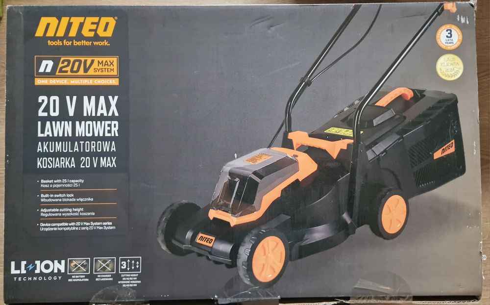 Niteo akumulatorowa kosiarka 20VMax