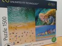 Puzzle Trefl UFT 1500 elementów Waiting for High Tide plaża morze
