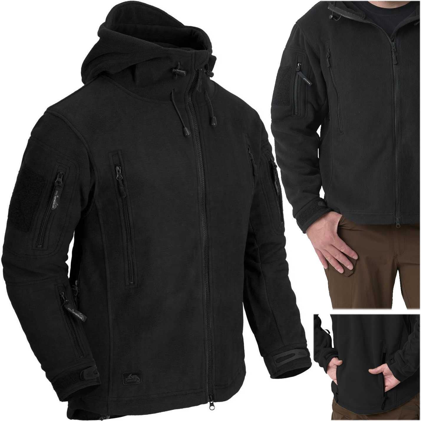HELIKON Bluza PATRIOT Double Fleece Czarna Różne rozmiary