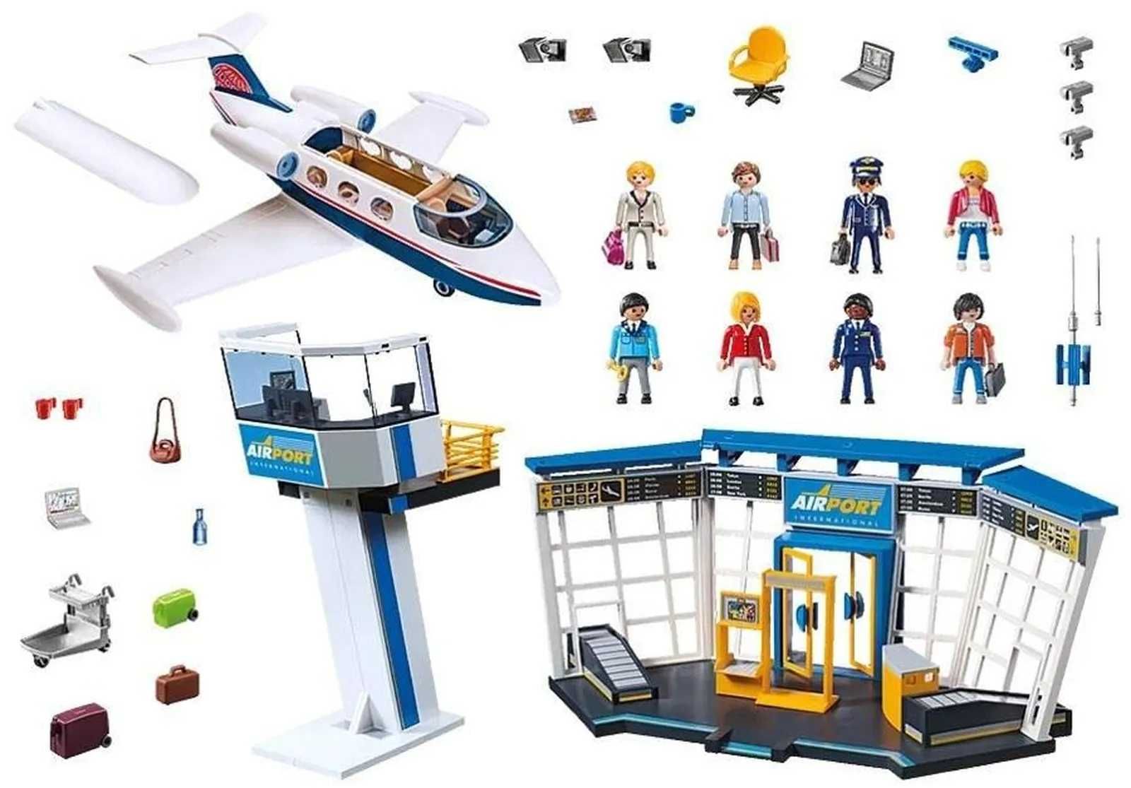 PLAYMOBIL CITY ACTION 71153 LOTNISKO z samolotem zestaw +4 lata NOWY
