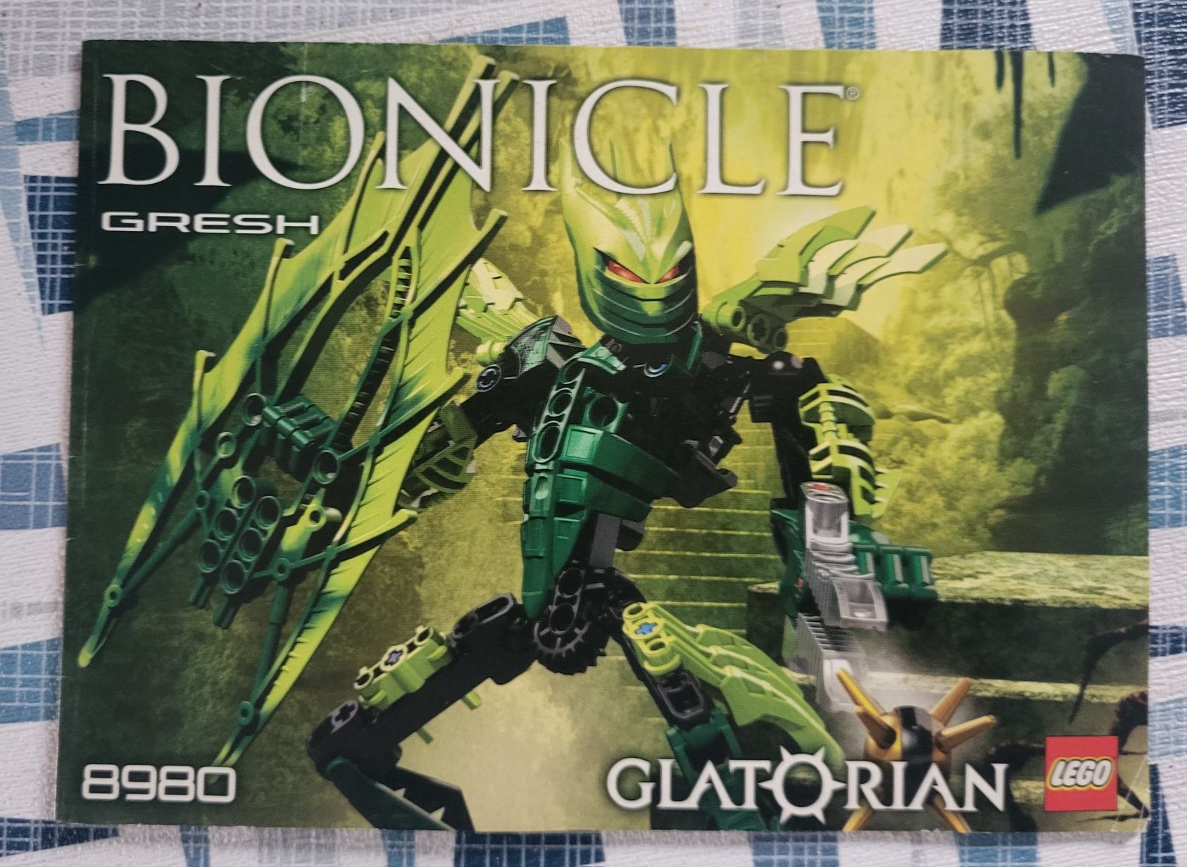 LEGO BIONICLE sama instrukcja do 8980 Glatorian Gresh