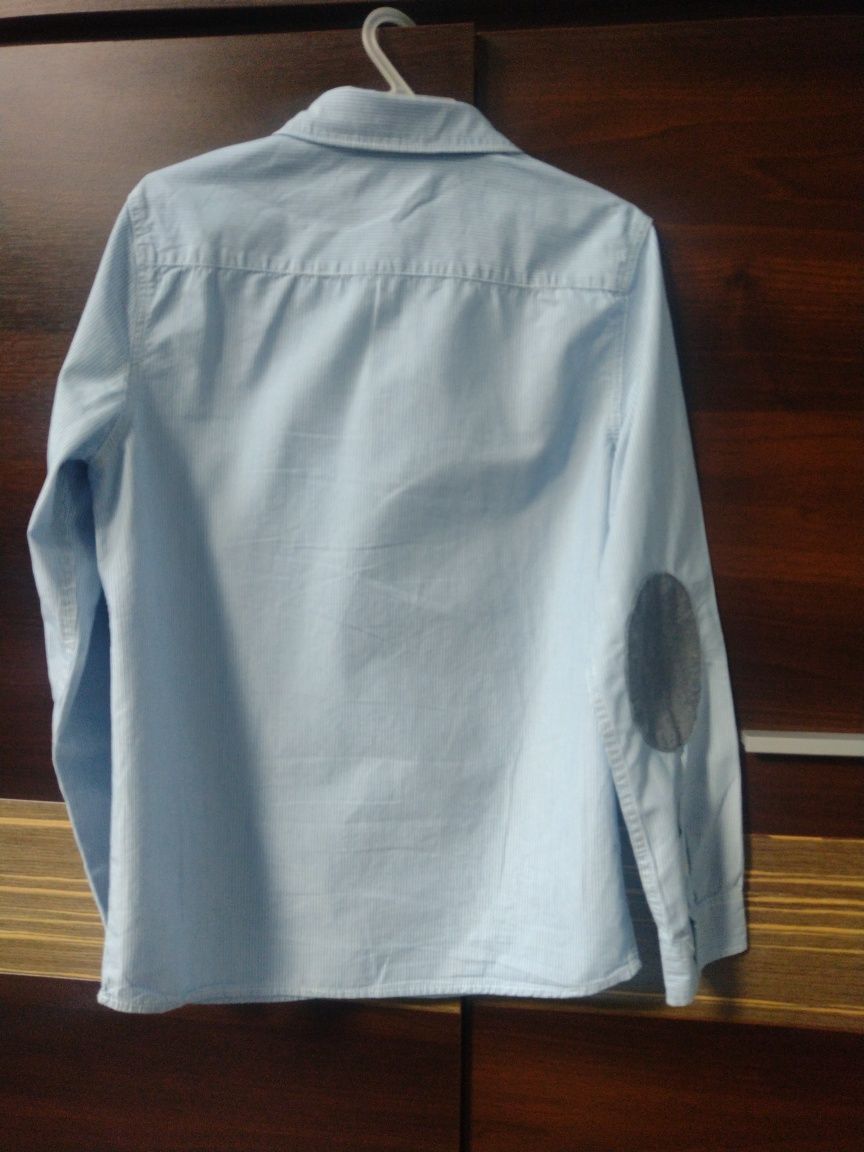 Zara Boys koszula chłopięca wizytowa 140 bawełna niebieska