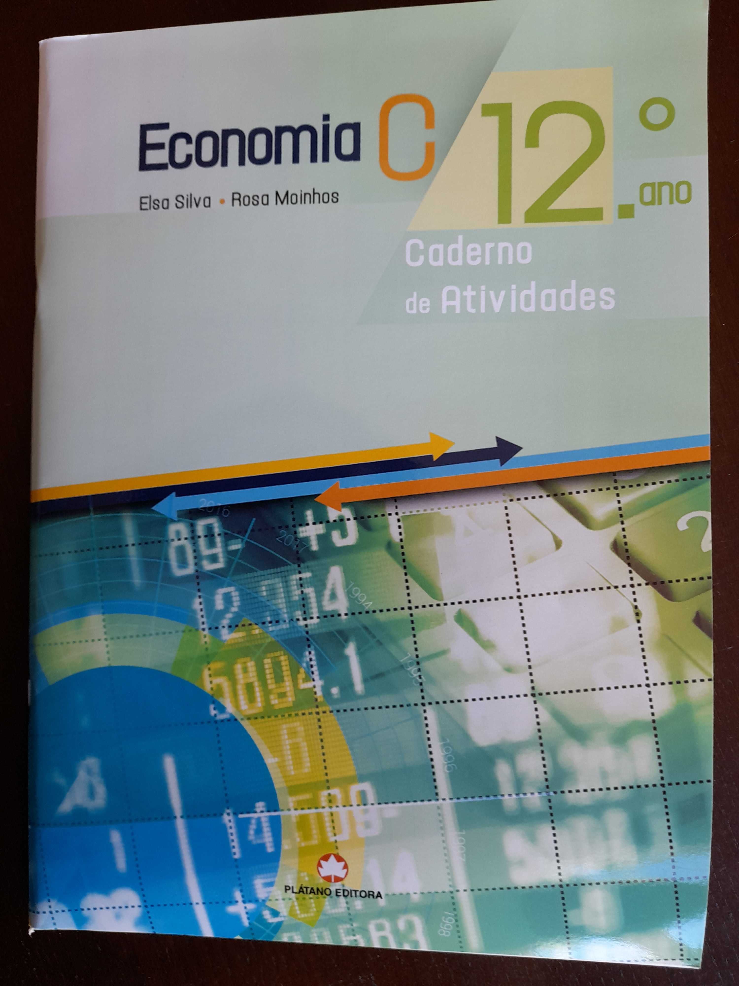 Vende-se caderno de atividades Economia 12º ano - Plátano editora