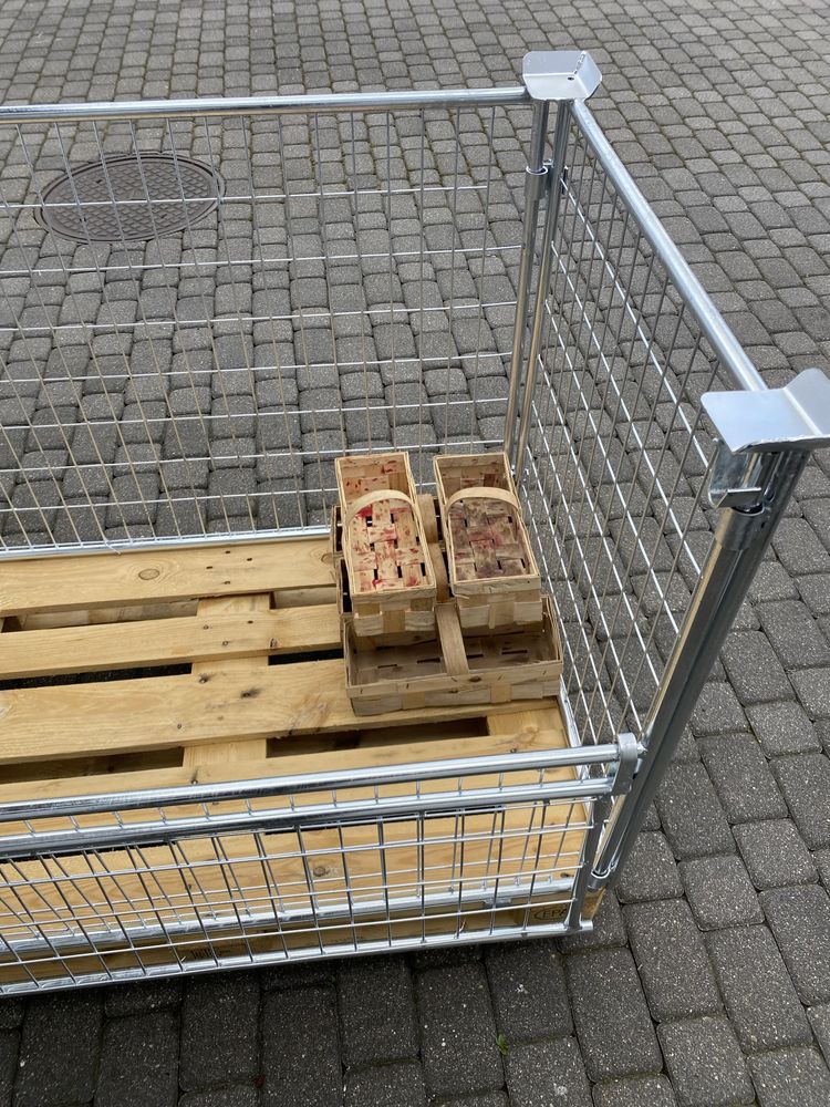 Nadstawka paletowa giterbox gitterbox kosz siatkowy pojemnik skrzynia