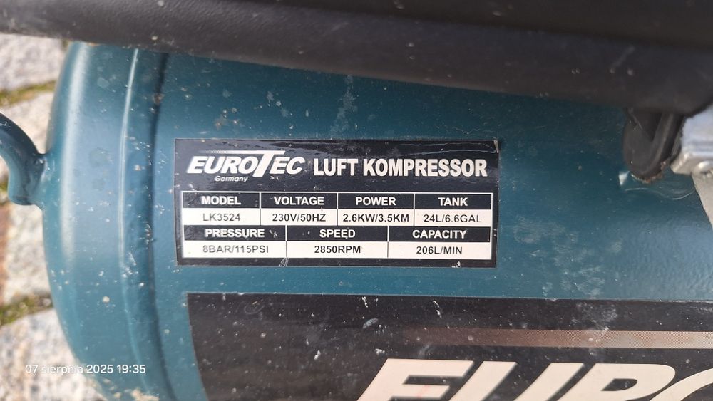 Kompresor olejowy 24 ltr