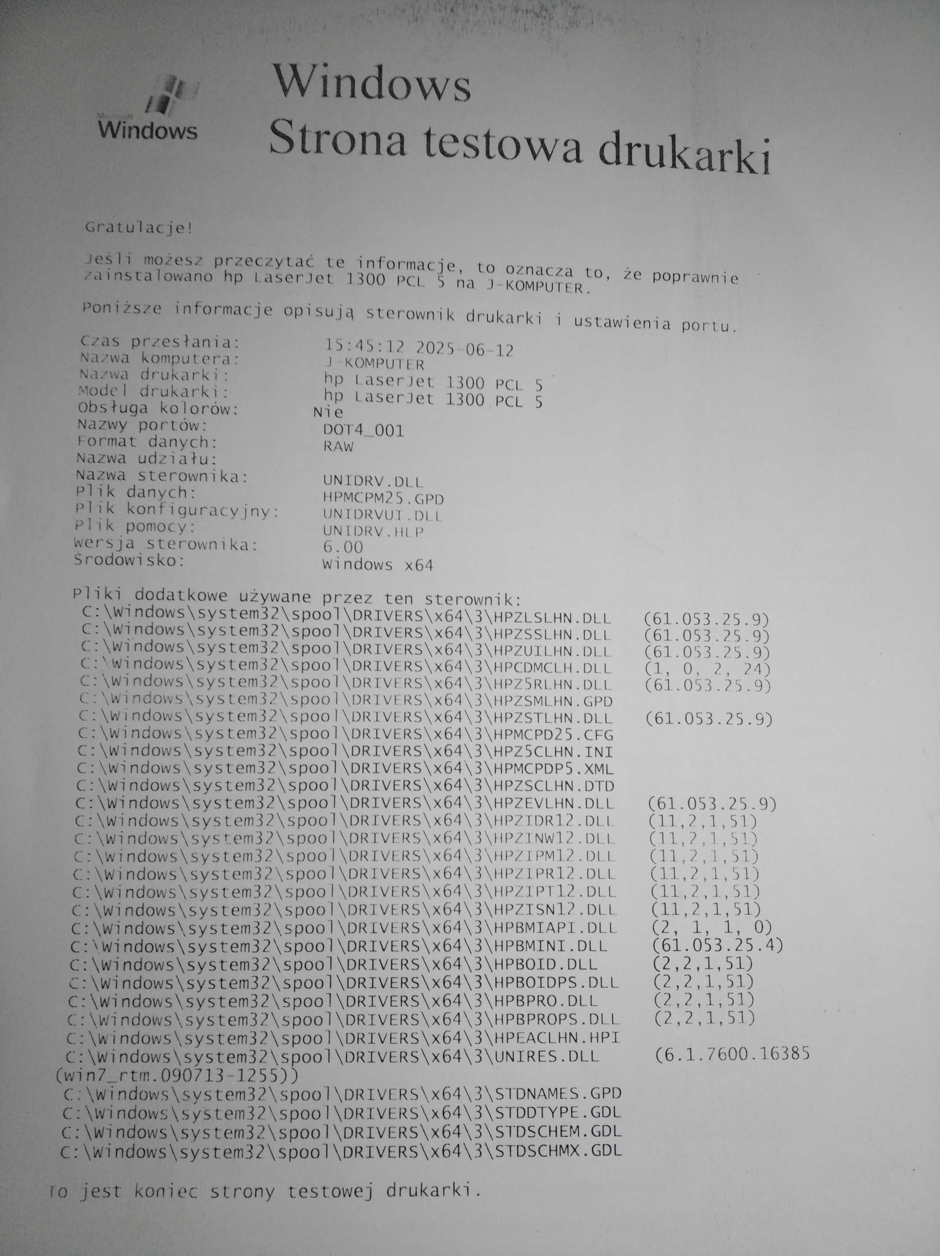 drukarka laserowa hp laserjet 1300