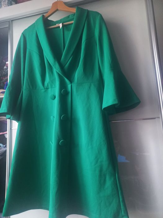Sukienka świąteczna zielona 42/44 elegancka