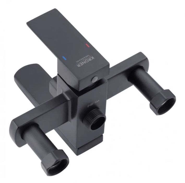 Набір 2 в 1 Душева система Тропічний душ + Кран Black Комплект