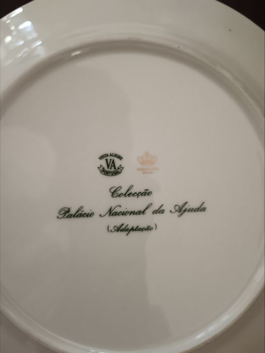 Pratos vista Alegre Palácio da Ajuda e Limoges