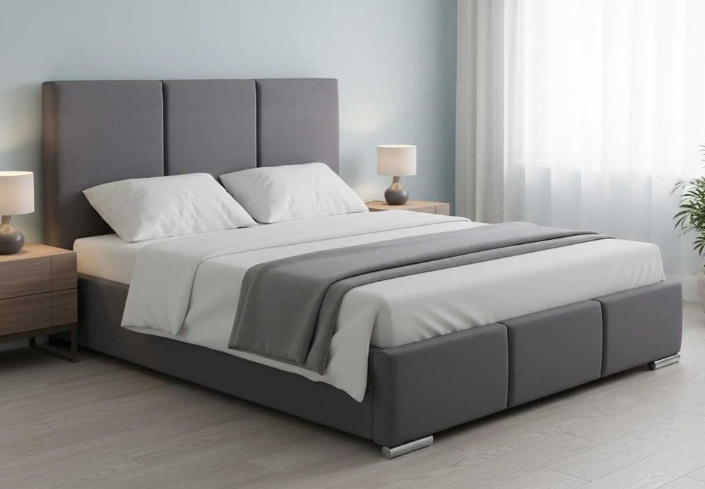 Łóżko tapicerowane 160x200 pojemnik na pościel VERA