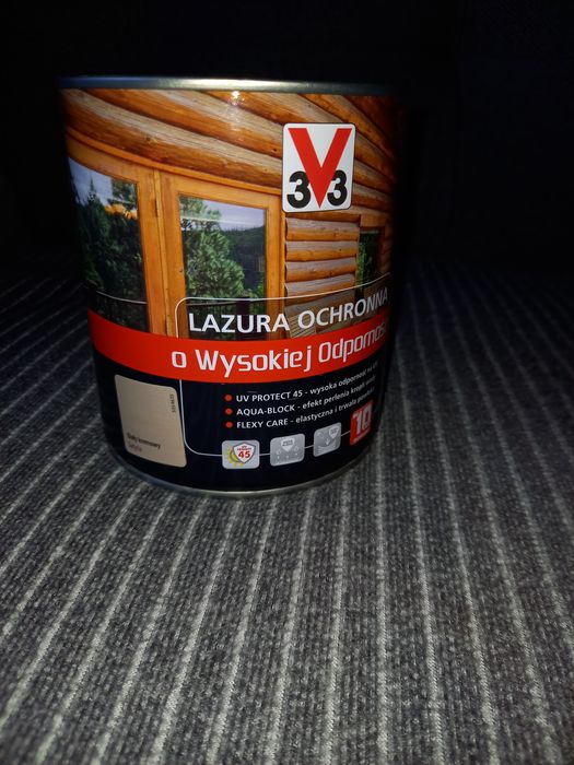 V33 Lazura  wysoka odporność biały kremowy - 0,75L