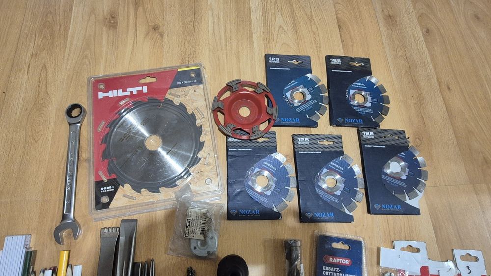 Hilti Wiertła, Dłuta, Szpic, tarcze, ostrza, Brzeszczoty