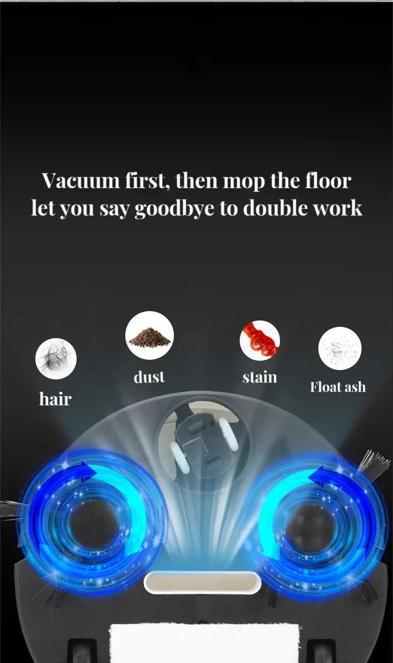 Mini Robô varredor automático, vácuo doméstico
