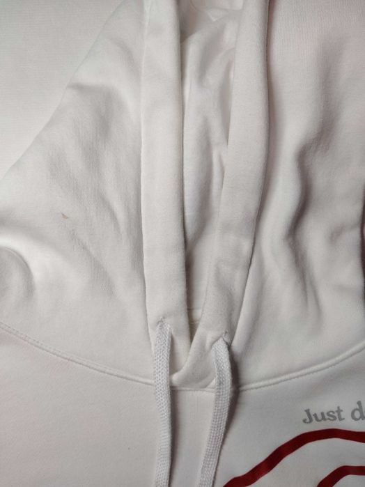 !Оригінал! Nike біла худі big red swoosh