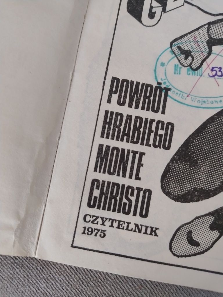 Janusz Głowacki powrót hrabiego Monte christo