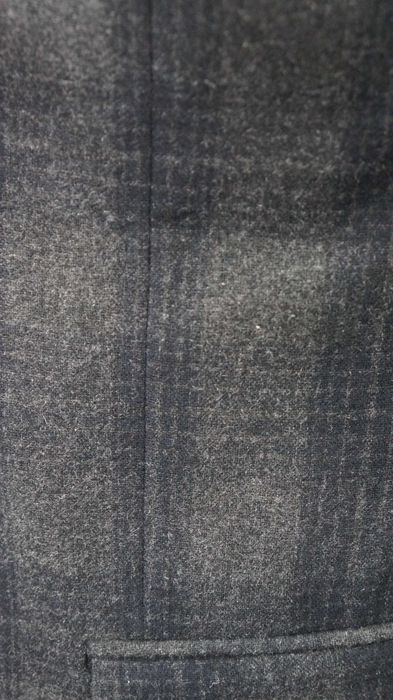 Garnitur H&M Wełna Rozmiar 46 170/92/80 Slim Fit Kolor Szary Krata