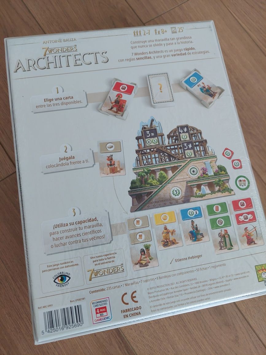 Jogo / Boardgame 7 Wonders Arquitetos - Architects