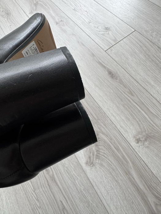 Чорні туфлі шкіряні clarks 39 39,5 40