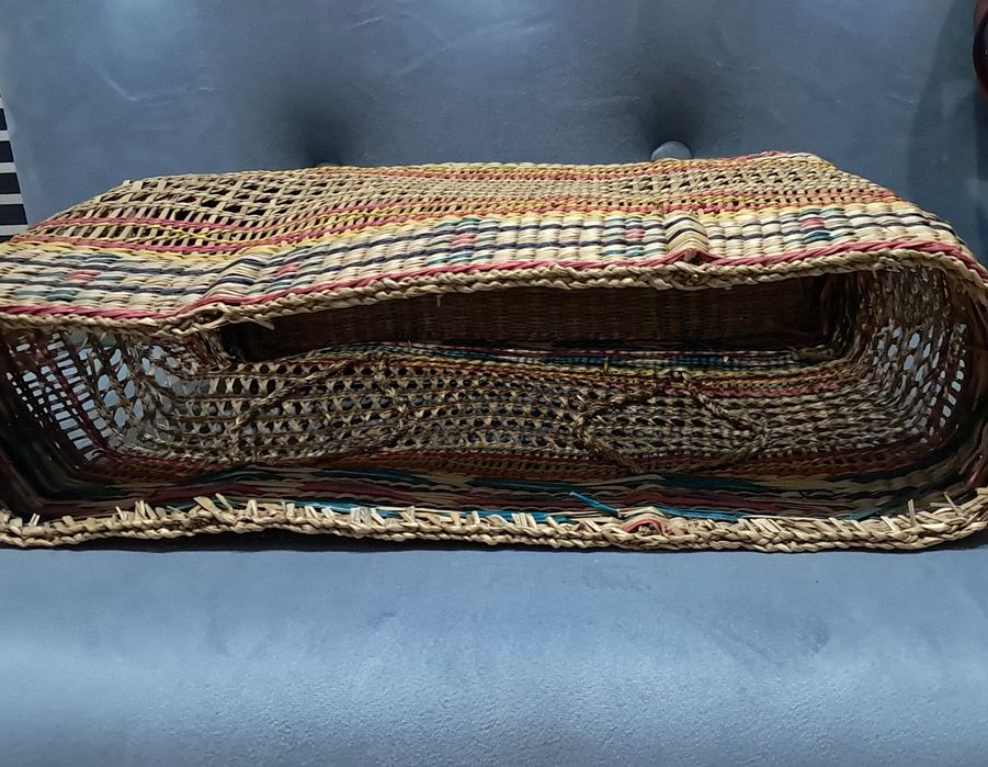 Ręcznie robiony koszyk w stylu boho