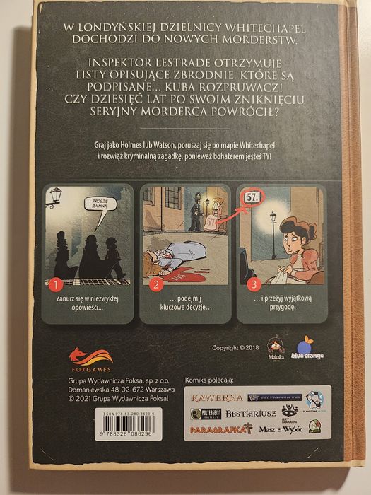 Sherlock - cień Kuby rozpruwacza - komiks paragrafowy