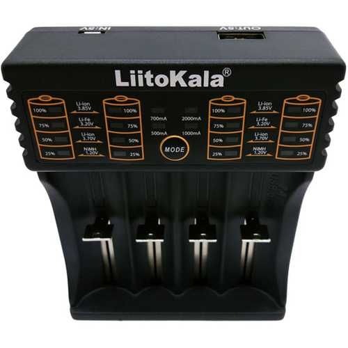 Зарядное устройство LiitoKala Lii-402  4-х аккумуляторов 18650 и др.