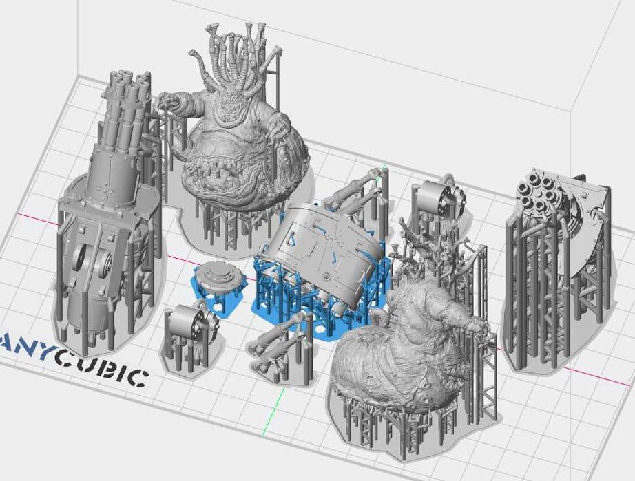 3D 40k SLA Druk Bestie Nurgela* i broń dla Knightów
