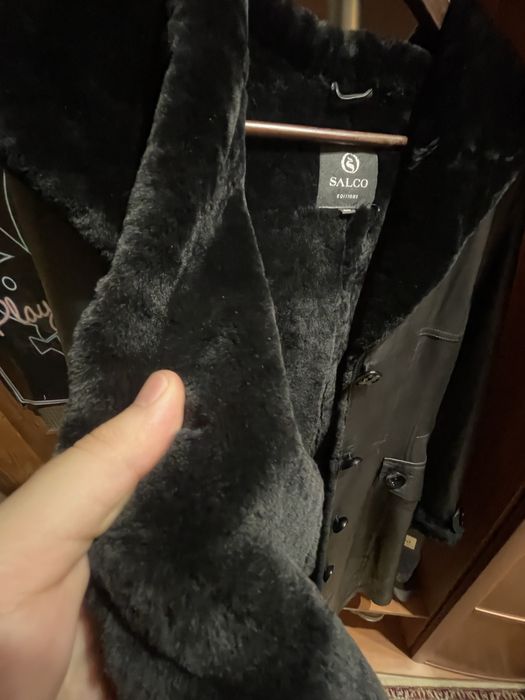 Жіноче пальто з натуральної шкіри Salco (розмір 48)