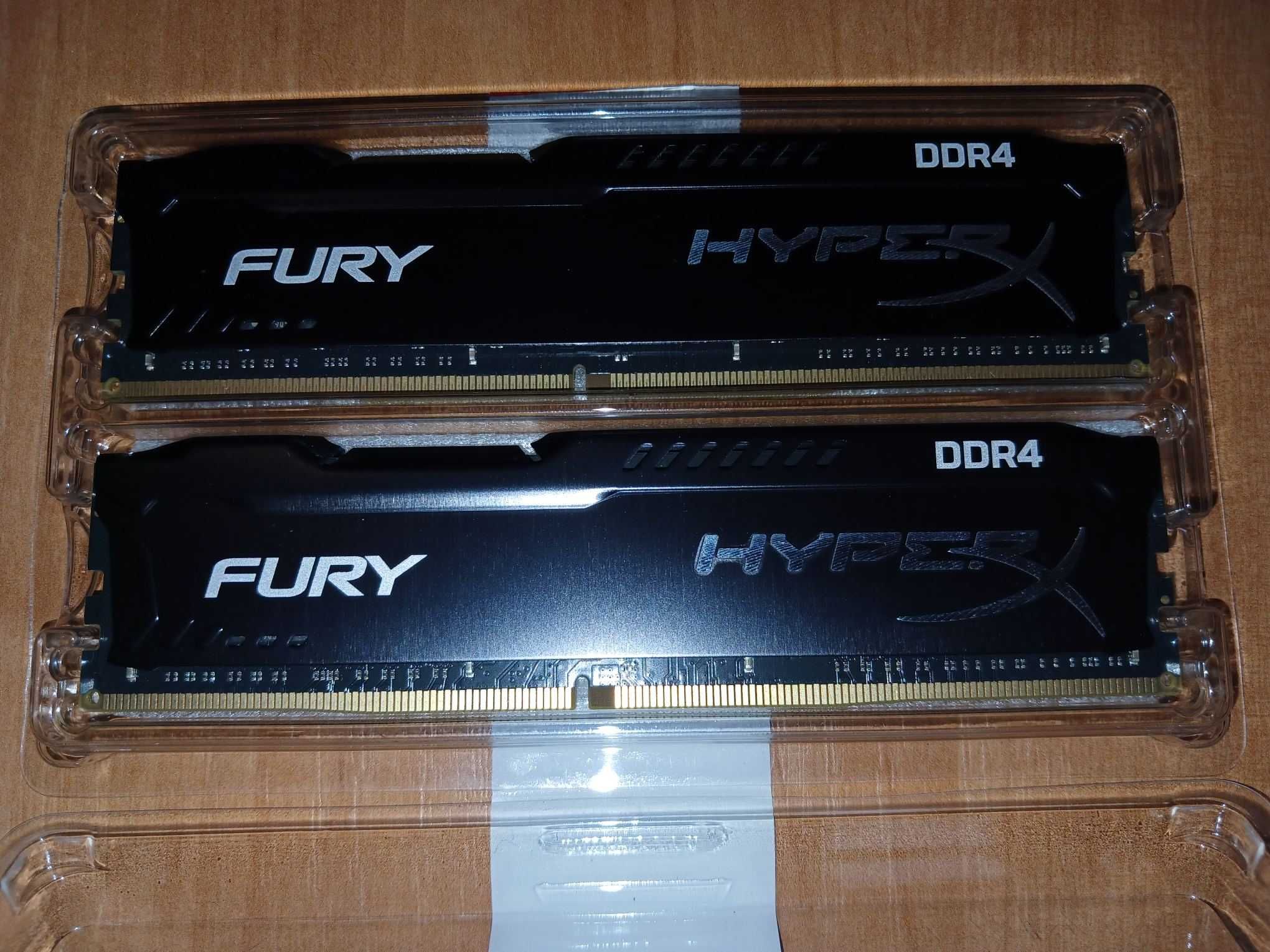 Kingston DDR4 HyperX 16GB (2x8GB) Fury Black память оперативная