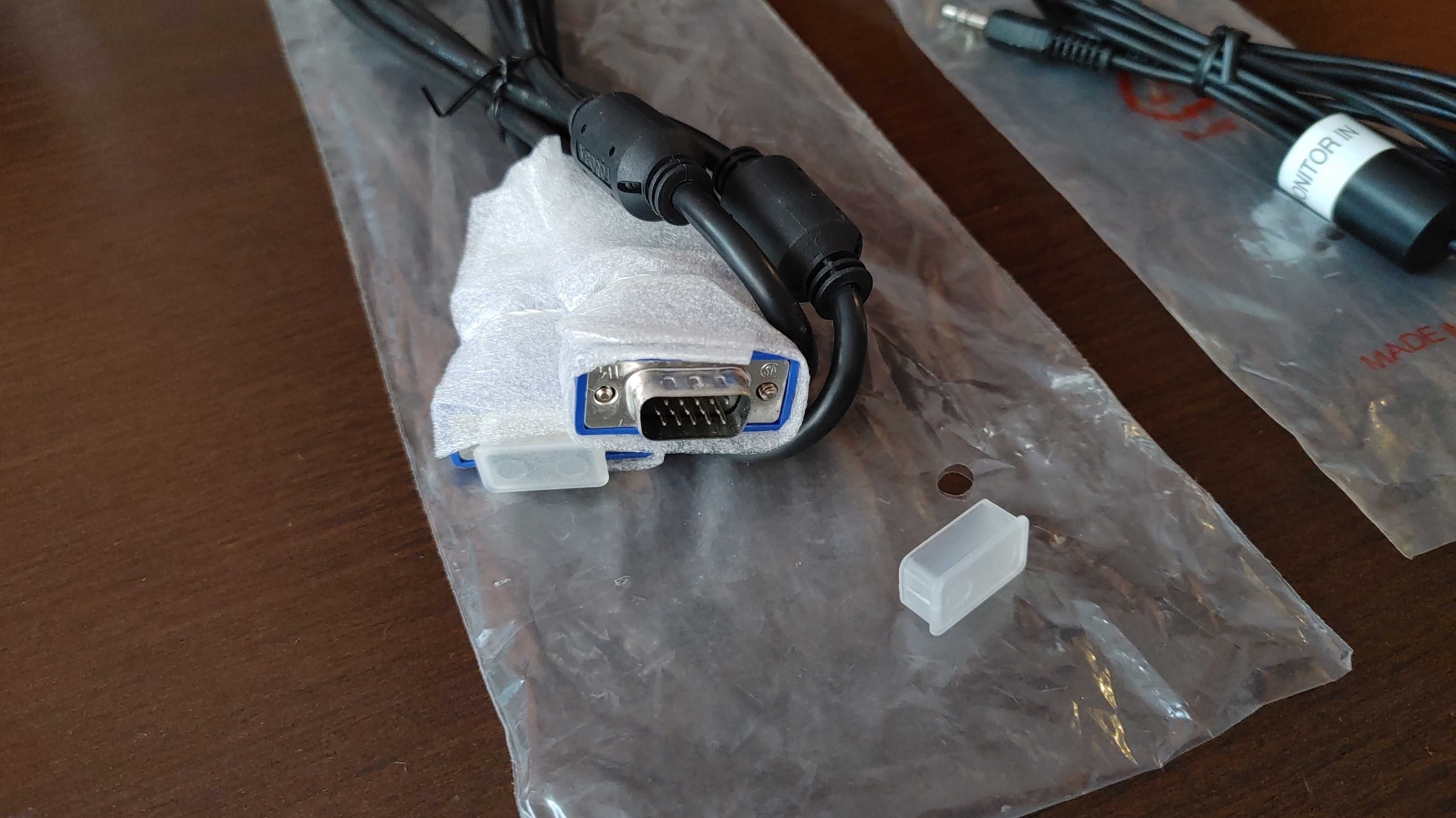 Kabel VGA-VGA 180cm od Monitora LG plus kabel Monitor 2xJack NOWE!