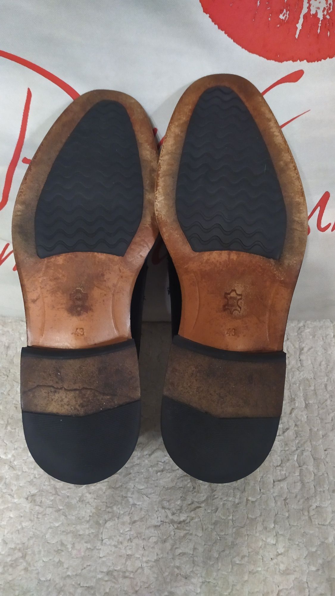 Pantofle skórkowe eleganckie 43 Wojtas